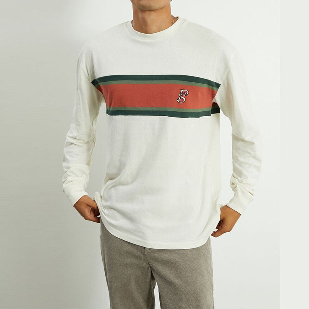 PacSun Chest Stripe Long Sleeve T-Shirt08-min